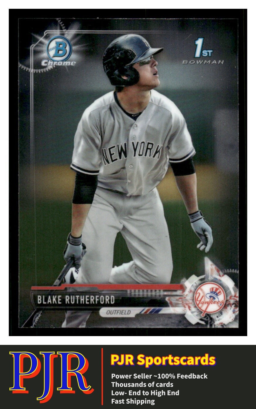 2017 Bowman #BCP121 Blake Rutherford New York Yankees Chrome Prospects ...