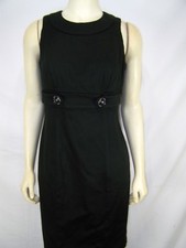 OC OC 2 XS Womens Size Sleeveless Sheath Lined Jewel Neck Little Black Dress
