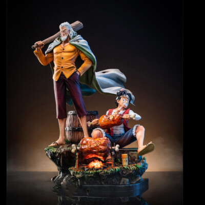 JIMEI Palace One Piece Silvers Rayleigh Resin Statue Pre-order Luffy H34cm PU