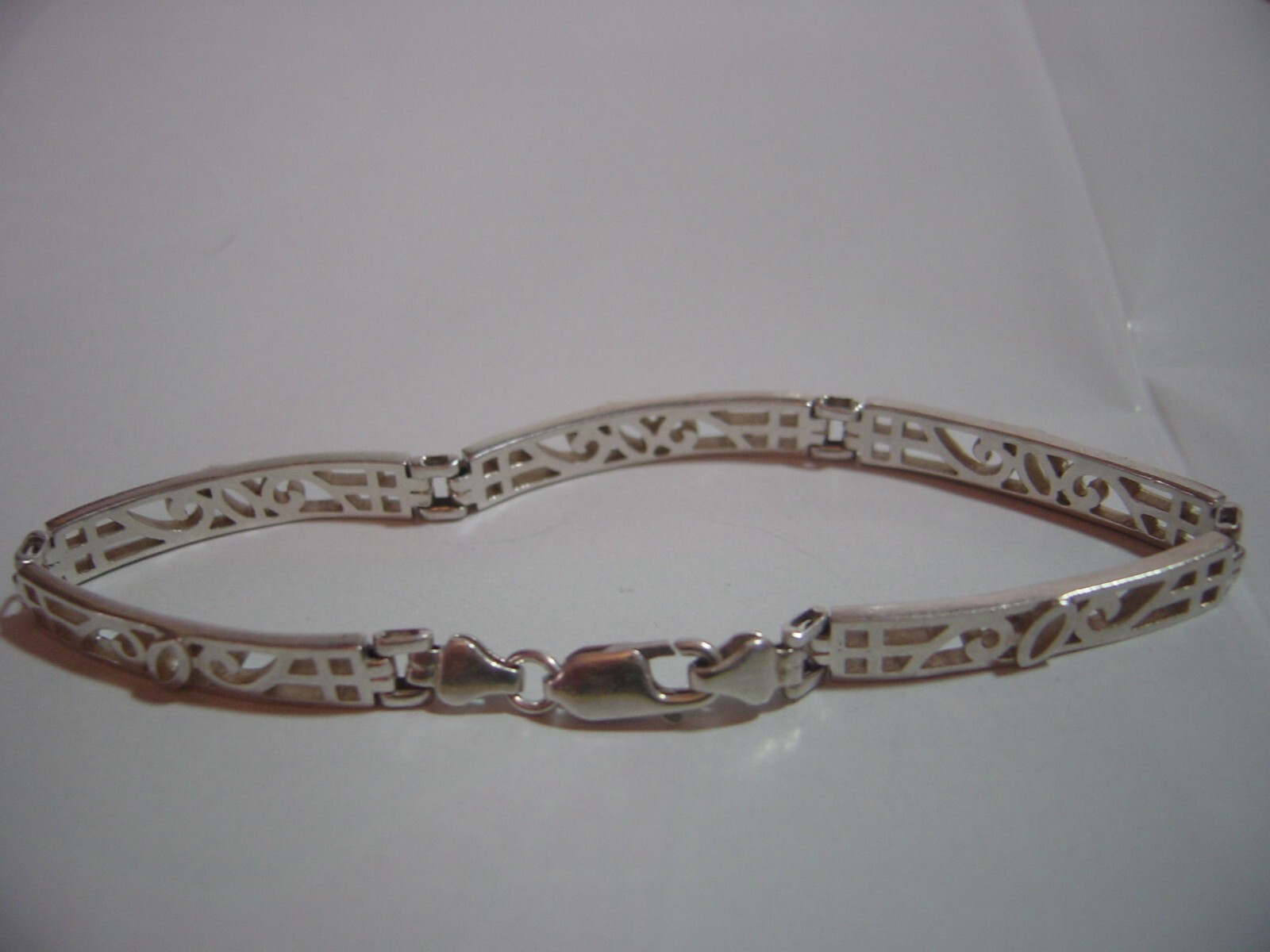 Beautiful Vintage Solid Silver Bracelet–mackintos… - image 4