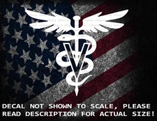 Veterinary Medicine Caduceus Cut Vinyl Decal Sticker US Seller US Made