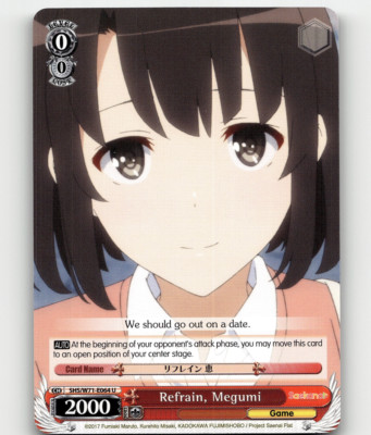 Weiss Schwarz Refrain, Megumi Saekano How to Raise a Boring Girl... flat
