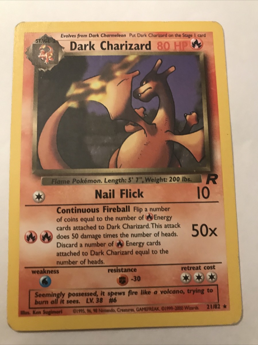 Dark Charizard 21/82 Non-Holo Team Rocket Pokemon Card | eBay