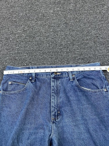 Wrangler Men's Blue Denim Jeans Straight Leg Relaxed Fit Size 36 X 32 Zip Fly - Picture 11 of 15