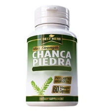 ORGANIC PURE CHANCA PIEDRA  CAPSULES 60 PILLS FREE SHIPPING