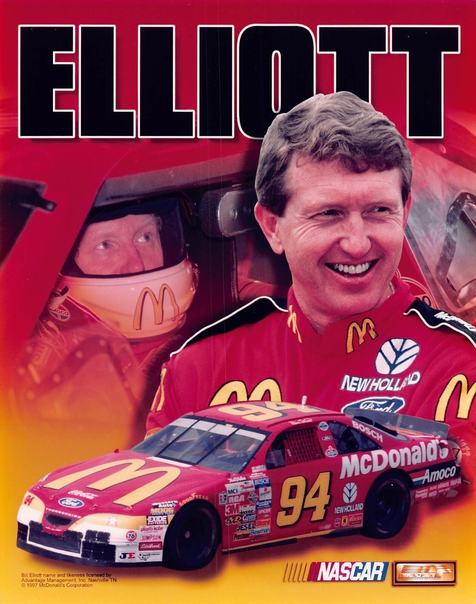Bill Elliott Nascar Driving Legend 8x10 Photo #5017 | eBay
