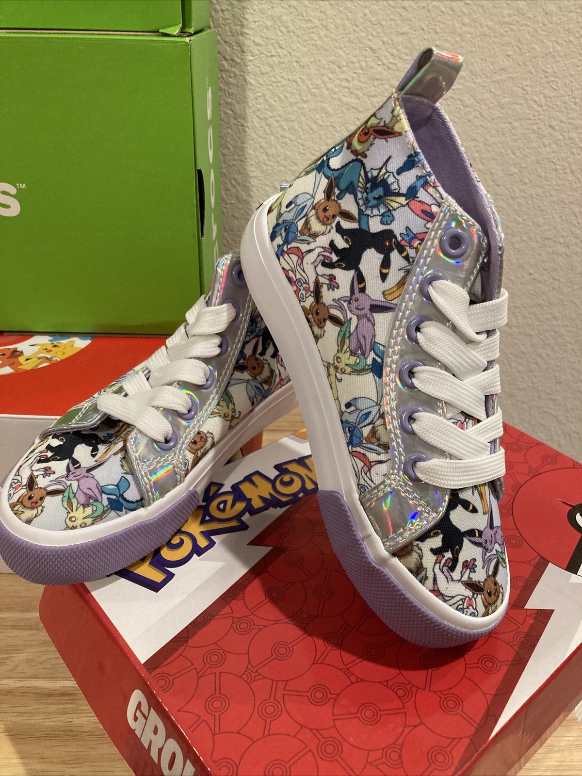 LOTTO 3 Ground Up Eevee Crocs Pikachu Pokemon Zoccoli Puma Sneaker Umbreon Espeon