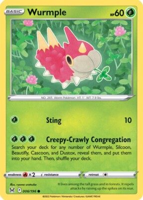 Wurmple - 006/196 - Pokemon - Lost Origin - NM/M - New