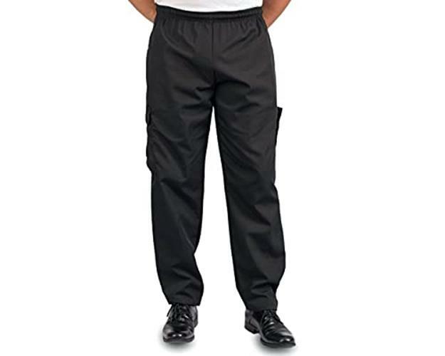 KNG Black Cargo Style Chef Pant 2xl for 