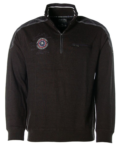 Kitaro Herren Troyer Pullover -Pacific Sea Cup Newport Harbor- Grau M X5085-image