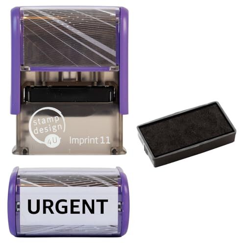 Sello de goma autoentintado urgente para estampar tus documentos urgentes - en 5 colores - Imagen 1 de 9