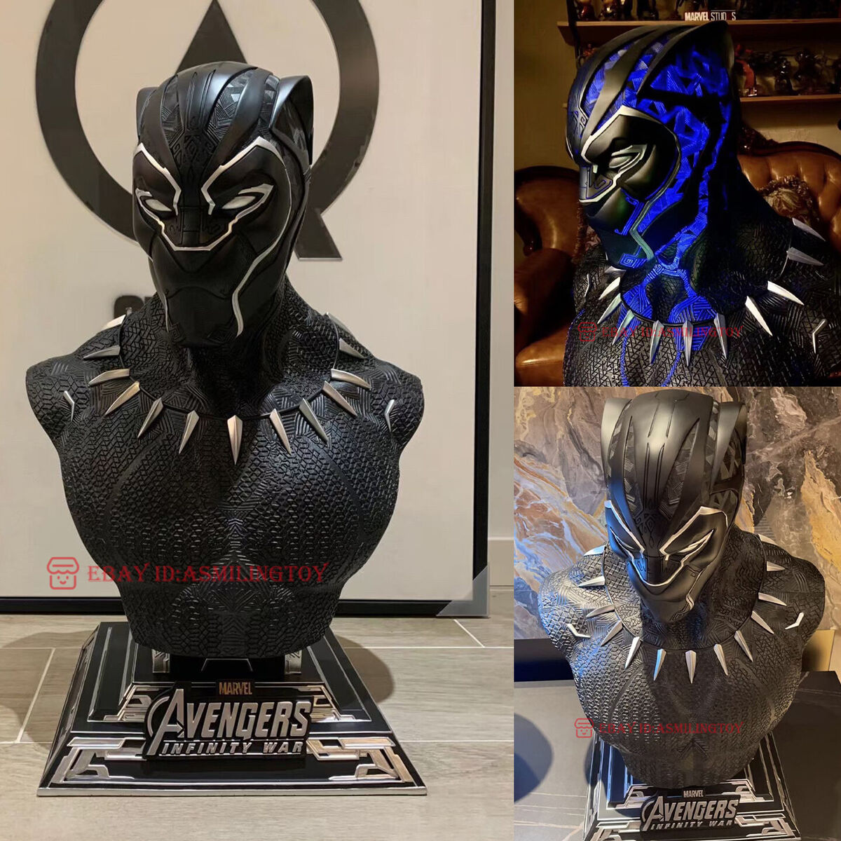 アメコミ Black Queen Mini-Bust / MARVEL 1/1 Queen Studios Marvel Black Panther Bust Statue Rare