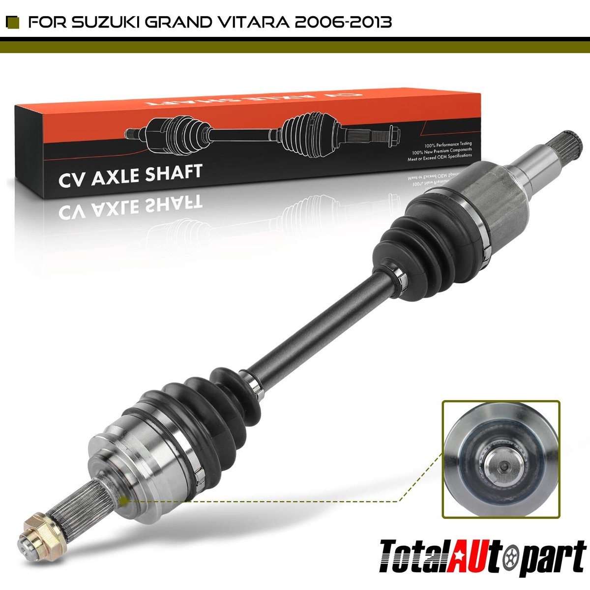 CV Axle Assembly for Suzuki Grand Vitara 06-13 L4 2.4L V6 2.7L 3.2