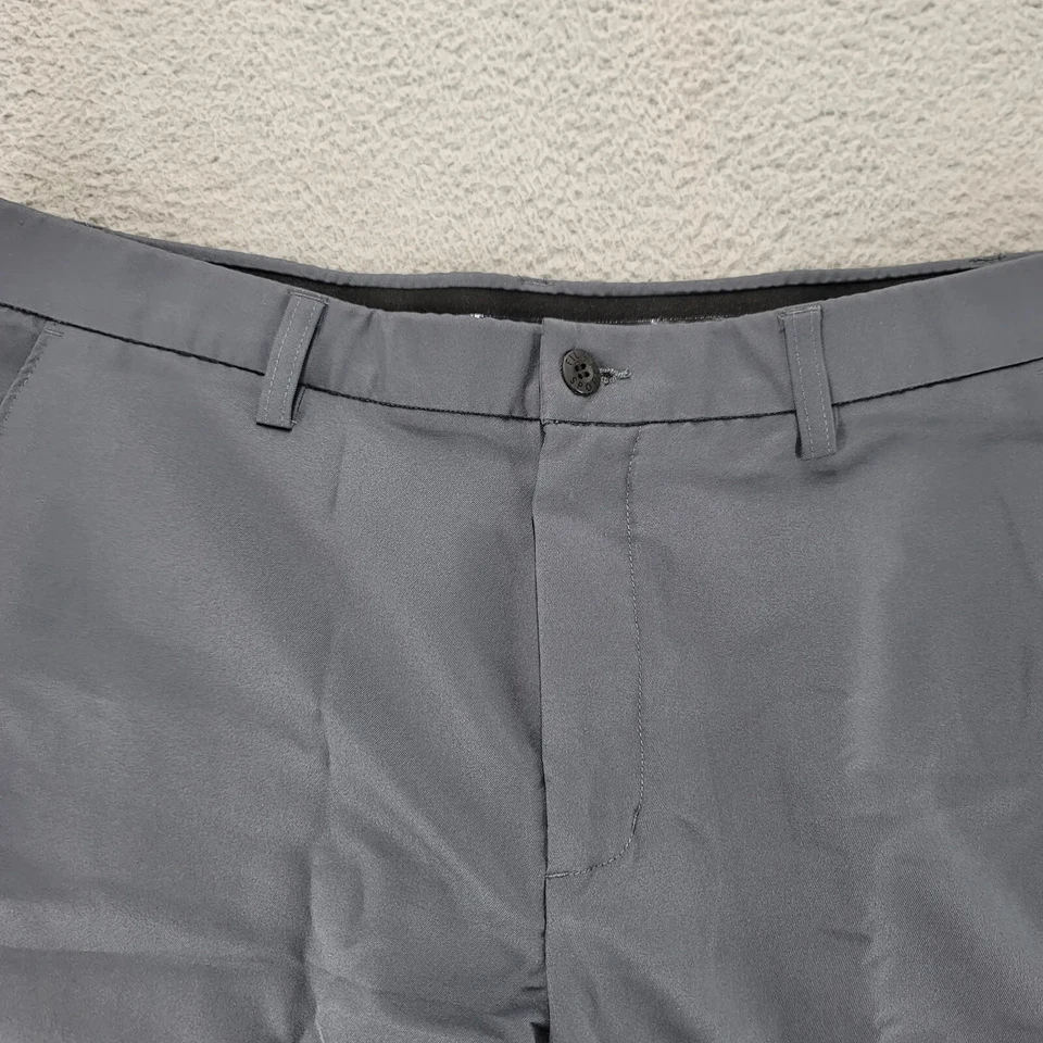 Fila 运动高尔夫短裤男式 38x10 灰色斜纹布平前高尔夫户外运动 — 第 2/4 张图片