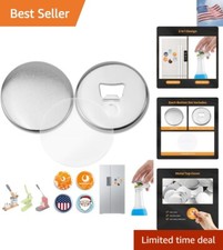 50 Sets of 75mm 2.95 in Approx. 3 inch Metal Button Parts Supplies Fridge Mag...