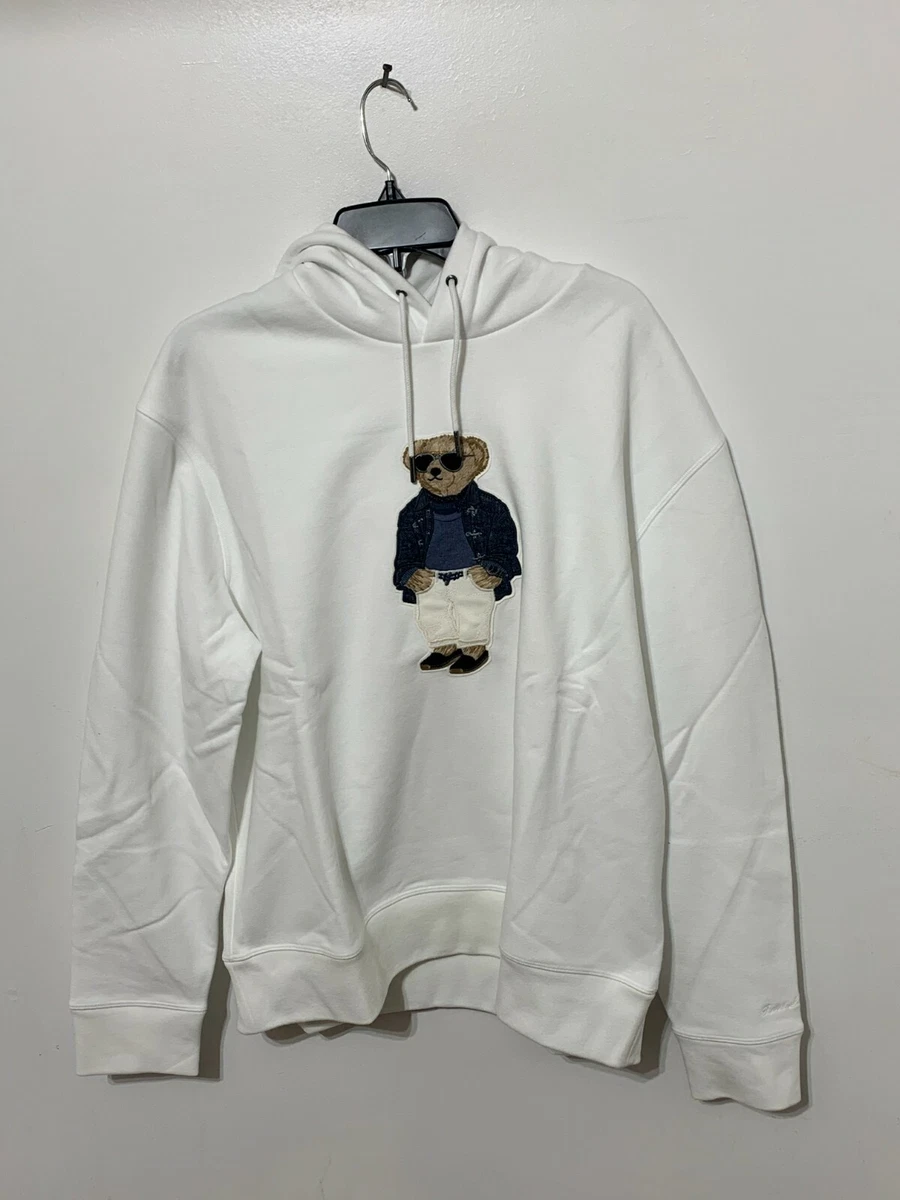 Ralph Lauren Purple Label White Polo Bear Hoodie | eBay