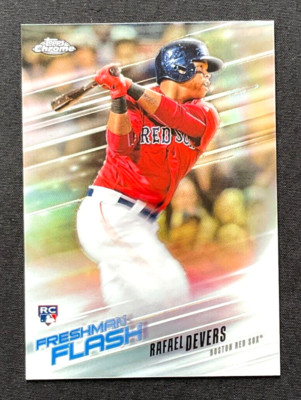 2018 Topps Chrome #FF-15, Rafael Devers, Boston Red Sox, Freshman Flash, Rookie