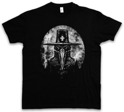 PLAGUE DOCTOR I T-SHIRT The Black Death Medicine Cure Mask