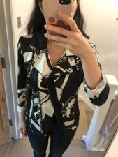 Rare Vintage B&w Christian Lacroix Blazer Uk Size 8