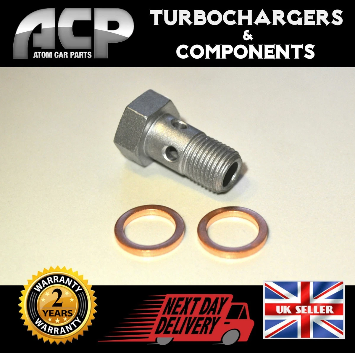 NEW Hydraulic Bonjo Screw Bolt BMW 120d 320d Turbo no 49135-05895 