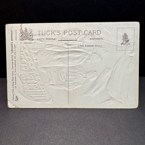 ABRAHAM LINCOLN Patriotic Postcard INAUGURATION Tuck Birthday Series 1910's - Picture 3 of 3