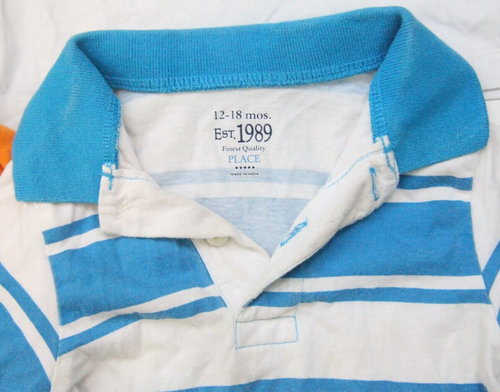 Lot of 8 Boys Shirts Tank Top Polo Nike Hurley New York Orange Blue White 1388 - Picture 9 of 9