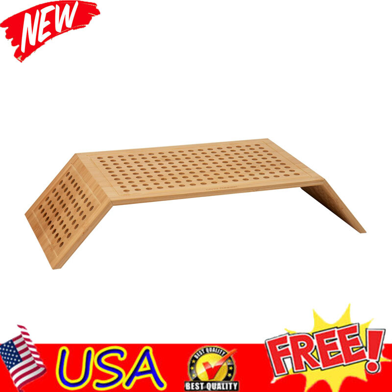 Lightweight Ventilated Monitor Stand and Laptop Riser for Home Office Desk Organization-image