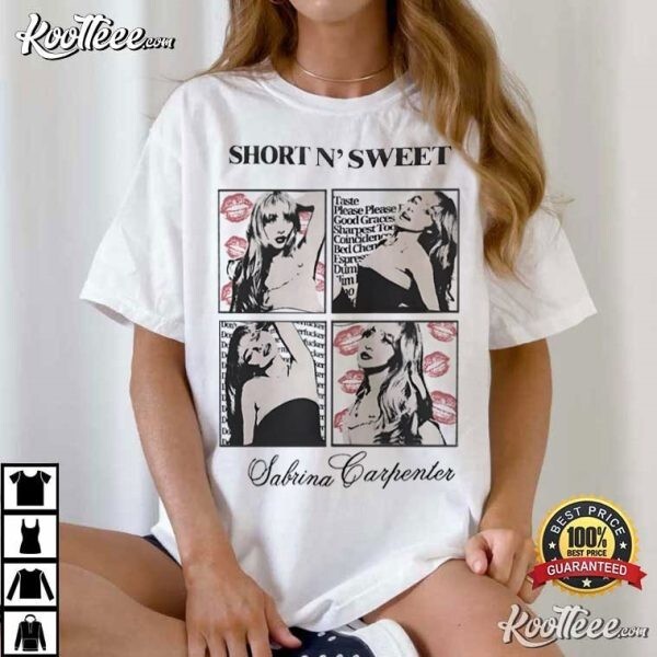 Sabrina Carpenter Tour Gift T-Shirt Short N Sweet Sizes S-5XL