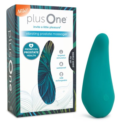 NEW SEALED Plus One Vibrating Prostate Massager Rechargeable & Waterproof