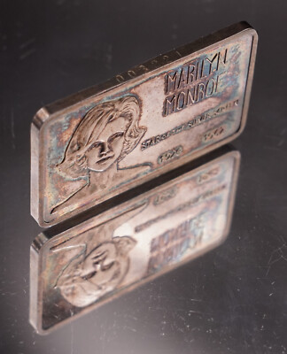 1974 MARILYN Monroe Manhattan Private Mint 1oz 999 FINE TONED