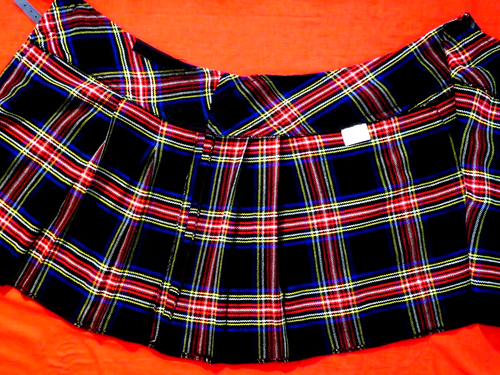 Womens Scottish Kilts ~ ROYAL STEWART & BLACK STEWART ? Size 16 & 34 / Length 20 - Picture 7 of 18