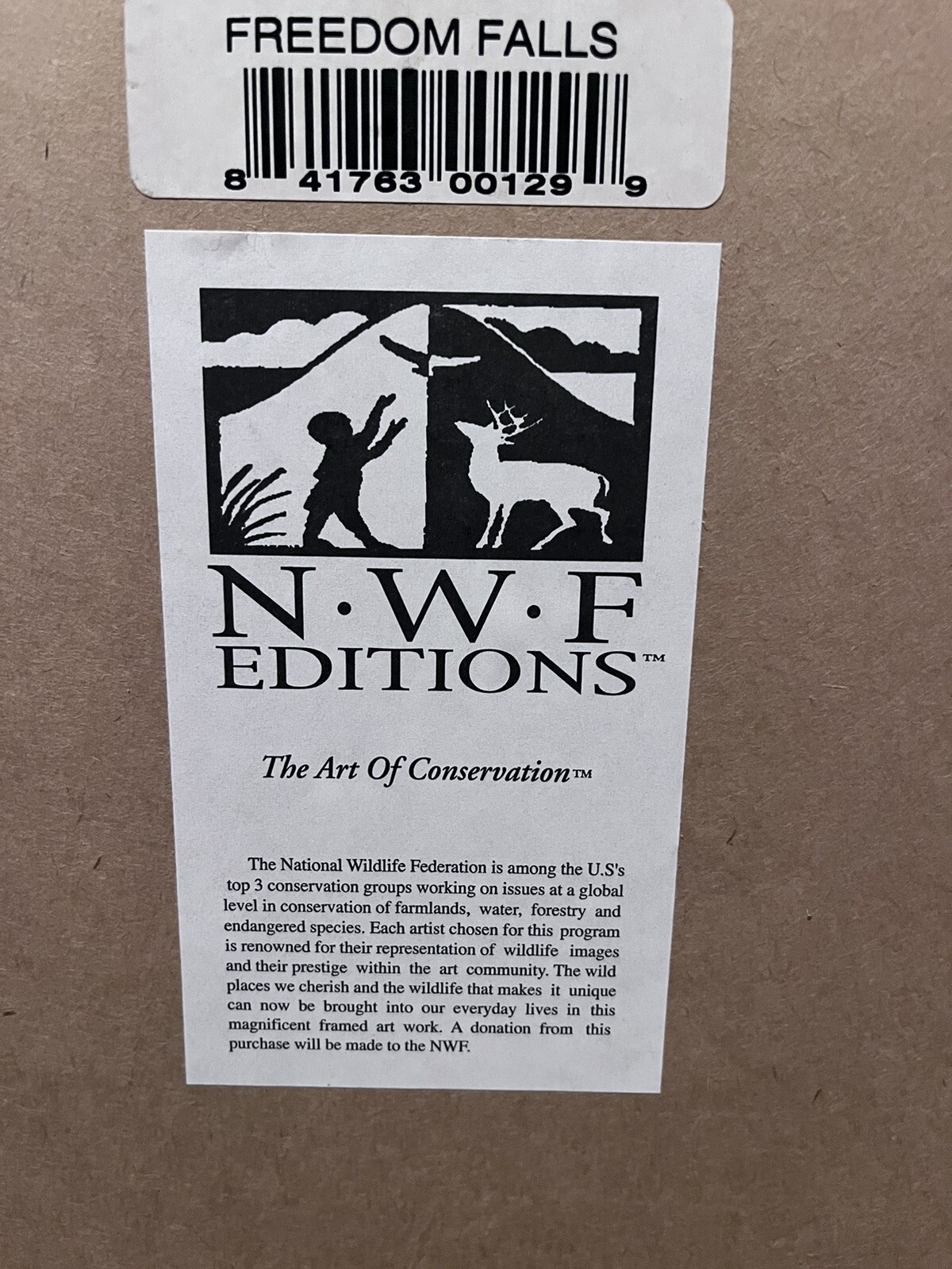 NWF Limited Edition Painting-“Freedom Falls” By Kevin Daniel