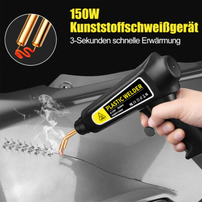 KFZ Stoßstange Schweißgerät Auto Kunststoff Reparatursatz Schweizer +800 Klammer