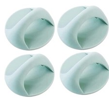 Plastic Handles Peel  Stick Pull Knob Self Adhesive Door Drawer Assorted 4 Pcs