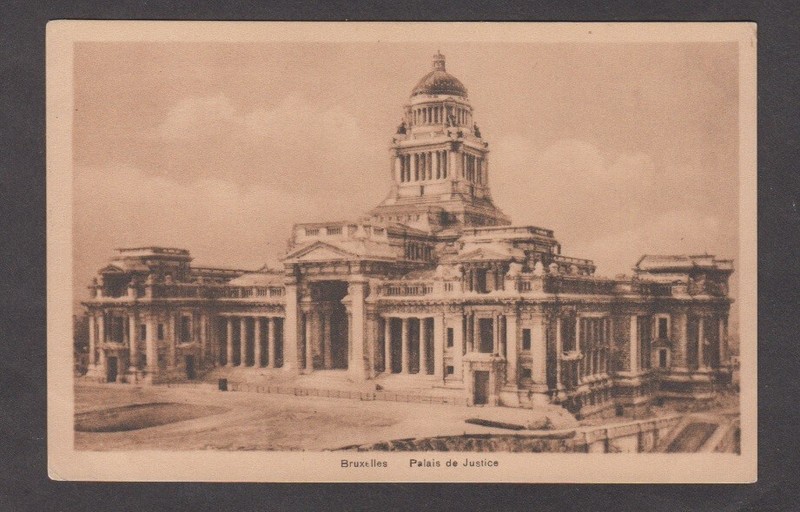 Belgium. Brussels. Palais de Justice. Palace.  Vintage . By F. Draeger