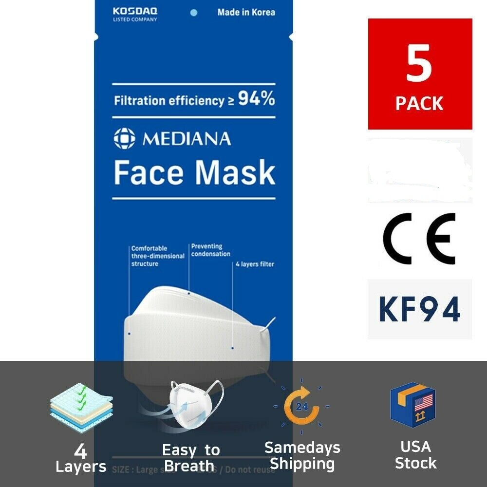 Unmasking The Ongoing Threat: Managing Covid-19 Variants Risk Worldwide 12 Mediana Kf94 Face Mask With 4 Layers Filter + Adjustable Nose Clip