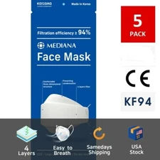 Mediana KF94 Face Mask With 4 Layers Filter + Adjustable Nose Clip