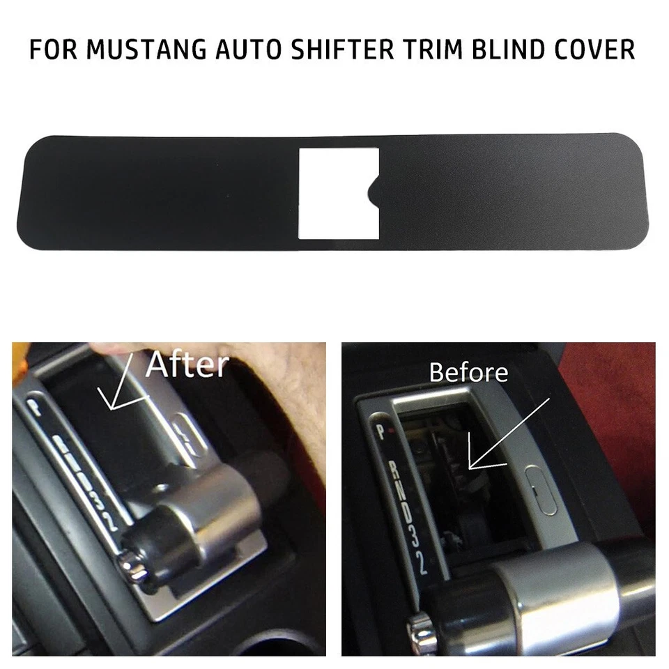 Shifter Sliders 2005-09 For Ford for Mustang Auto Shifter Dust Cover Trim Decor - Image 2 of 4