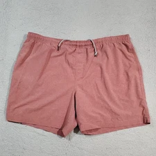 Chubbies Shorts Mens 2XL XXL Red Maroon Pockets 6" Casual Drawstring