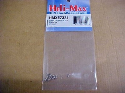 HELI-MAX HMXE7331 = COMPLETE SCREW SET: NOVUS CP (NEW)