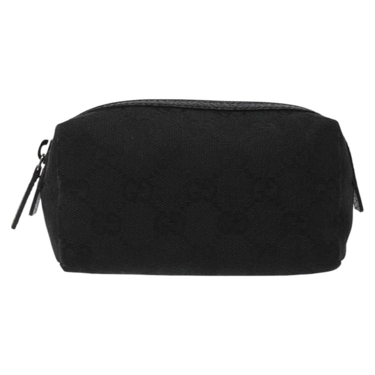 Gucci GG Black Canvas Clutch Bag 100% Authentic Luxury
