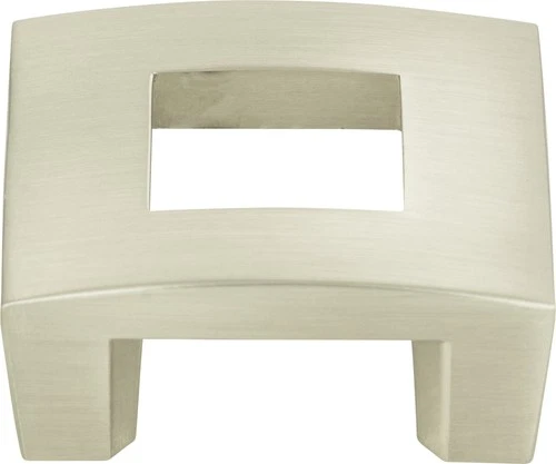 Atlas 255-BRN Centinel Square Knob 1 1/4 Inch (c-c) - Brushed Nickel - Picture 2 of 2