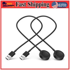2 Pack Magnetic Wireless Charger for Apple Watch USB Fast Charging Cable 1FT...