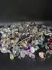 34 Ounces Mixed Costume Rings Vintage to Modern Jewelry Lot All Wearable