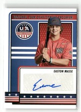 2023 Panini Stars & Stripes USA Baseball Jake Evans Signatures Blue AUTO SP