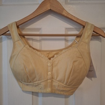Moona Bras for Senior Women Sz S Bra Front Snaps Comfortable Full Coverage Bra