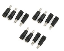 Longdex 10 pcs DC Power Adapter 5.5x2.1mm Female Jack to 5.5x2.5mm Male Plug...