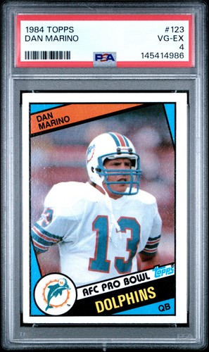1984 TOPPS #123 DAN MARINO PSA 4