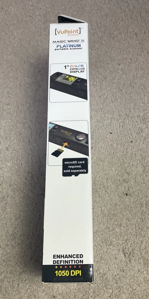 VuPoint Solutions Magic Wand III 3 Platinum Portable Scanner ST442PE New In Box - Image 3 of 4