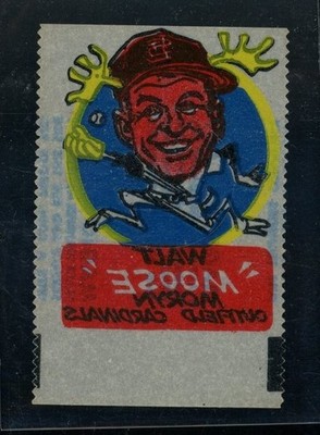 1961 Topps Magic Rub-Offs Walt Moryn Cardinals LOOK!